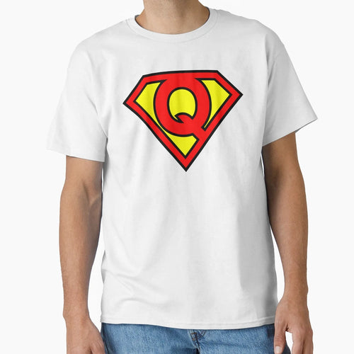 Letter Q Super Letter Vol 1 T-Shirt - Trendy Graphic Unisex - T-Shirt, Sweatshirt, Hoodie