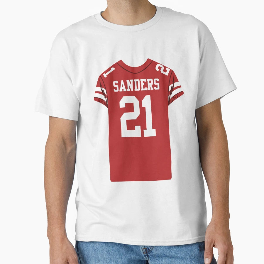 Deion Sanders 21 Jersey T-Shirt - Casual Everyday Wear for Adults - T-Shirt, Sweatshirt, Hoodie