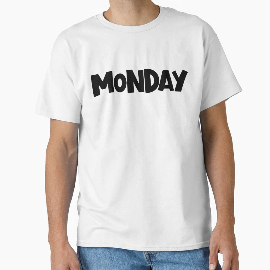 Monday Day Week Minimalist Funny T-Shirt - Unique Graphic for Adults - T-Shirt, Sweatshirt, Hoodie