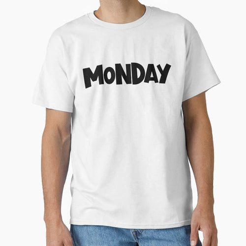 Monday Day Week Minimalist Funny T-Shirt - Unique Graphic for Adults - T-Shirt, Sweatshirt, Hoodie