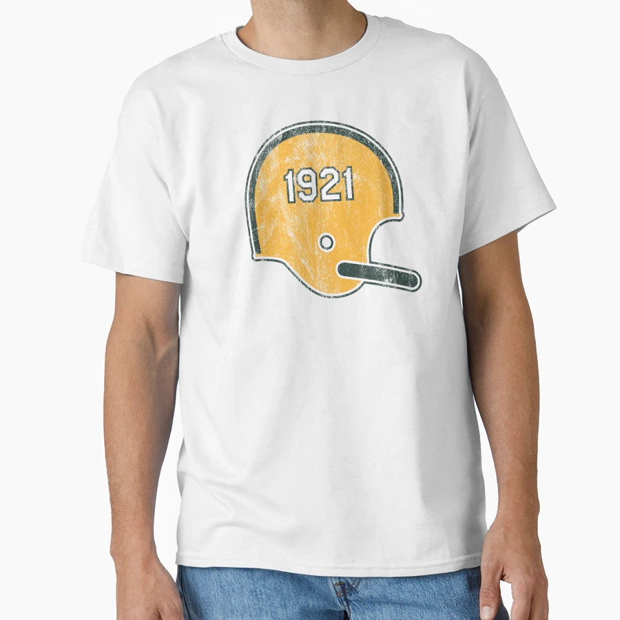 Green Bay Packers Year Founded Helmet T-Shirt - Graphic Print Unisex - T-Shirt, Sweatshirt, Hoodie