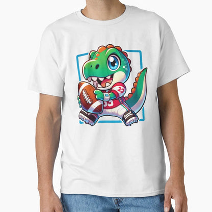 Anime Tyrannosaurus Rex Playing T-Shirt - Custom Art Print for Adults - T-Shirt, Sweatshirt, Hoodie