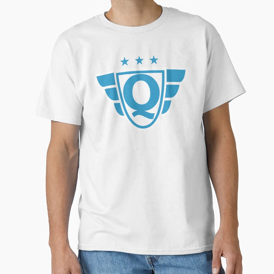 Superhero Letter Q Stars And Wings T-Shirt - Novelty Apparel Unisex - T-Shirt, Sweatshirt, Hoodie