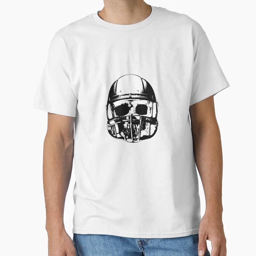 Skull American Football Nfl T-Shirt - Custom Art Print Unisex - T-Shirt, Sweatshirt, Hoodie