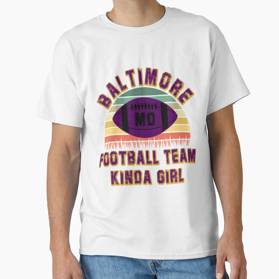 Baltimore Ravens Football Team T-Shirt - Fun Novelty Design for Adults - T-Shirt, Sweatshirt, Hoodie