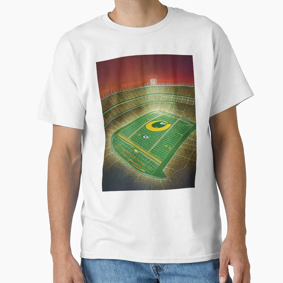 American Football Stadium T-Shirt - Graphic Print Unisex - T-Shirt, Sweatshirt, Hoodie