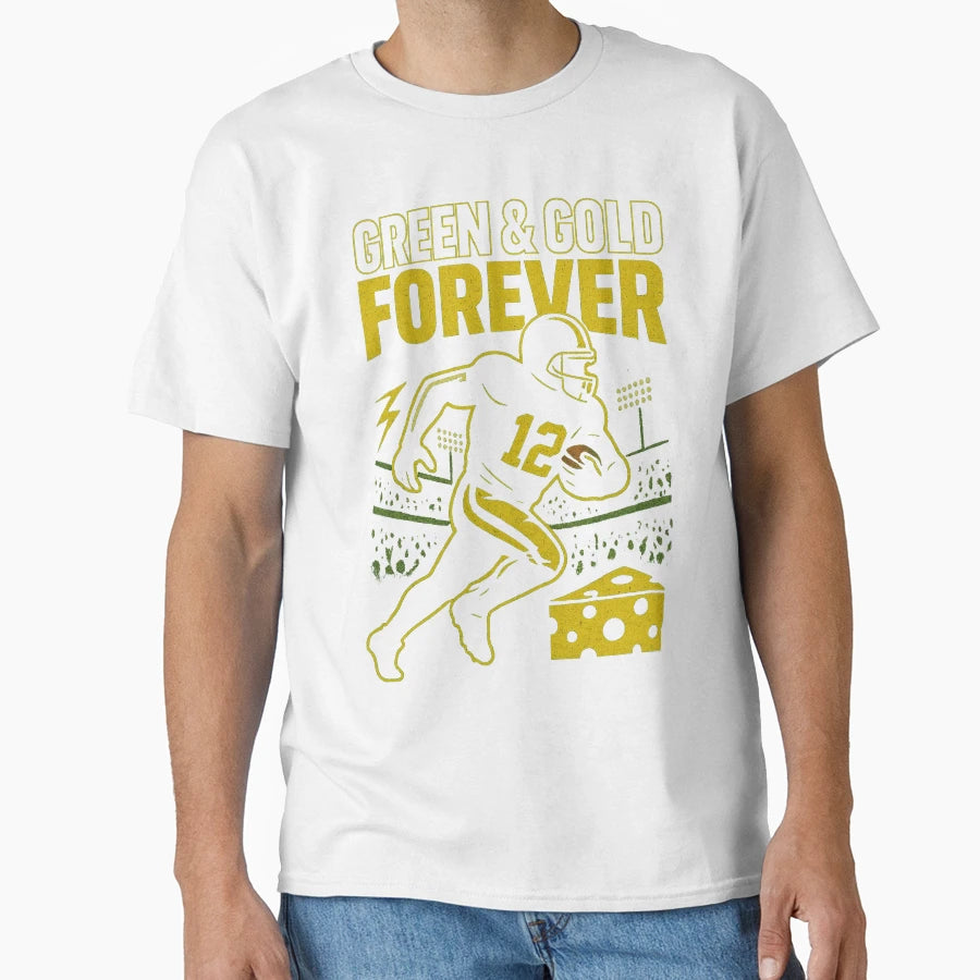 Green Bay Packers Grunge Football T-Shirt - Casual Everyday Wear Unisex - T-Shirt, Sweatshirt, Hoodie