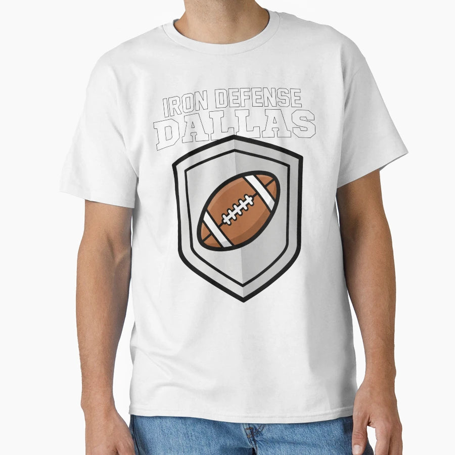 Dallas Iron Defense Texas Shield T-Shirt - Custom Art Print Unisex - T-Shirt, Sweatshirt, Hoodie