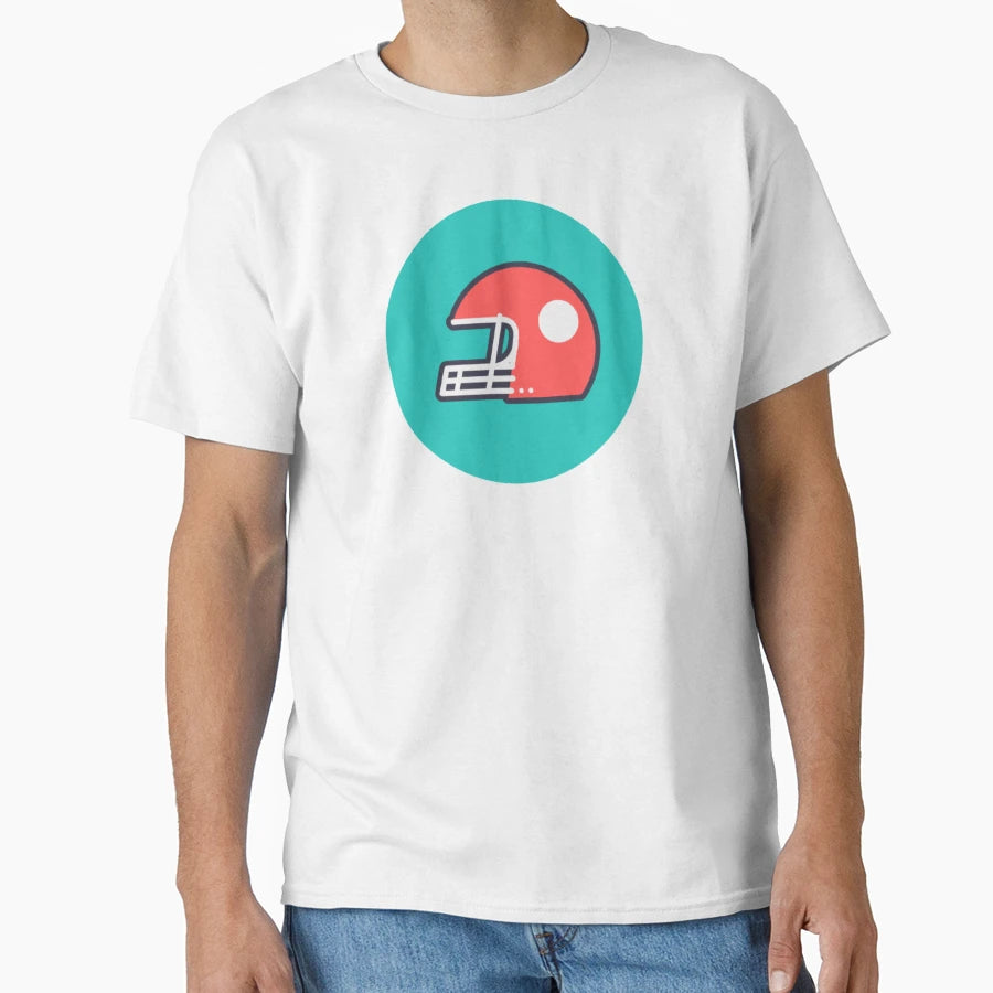 American Football Helmet T-Shirt - Aesthetic Graphic for Adults - T-Shirt, Sweatshirt, Hoodie