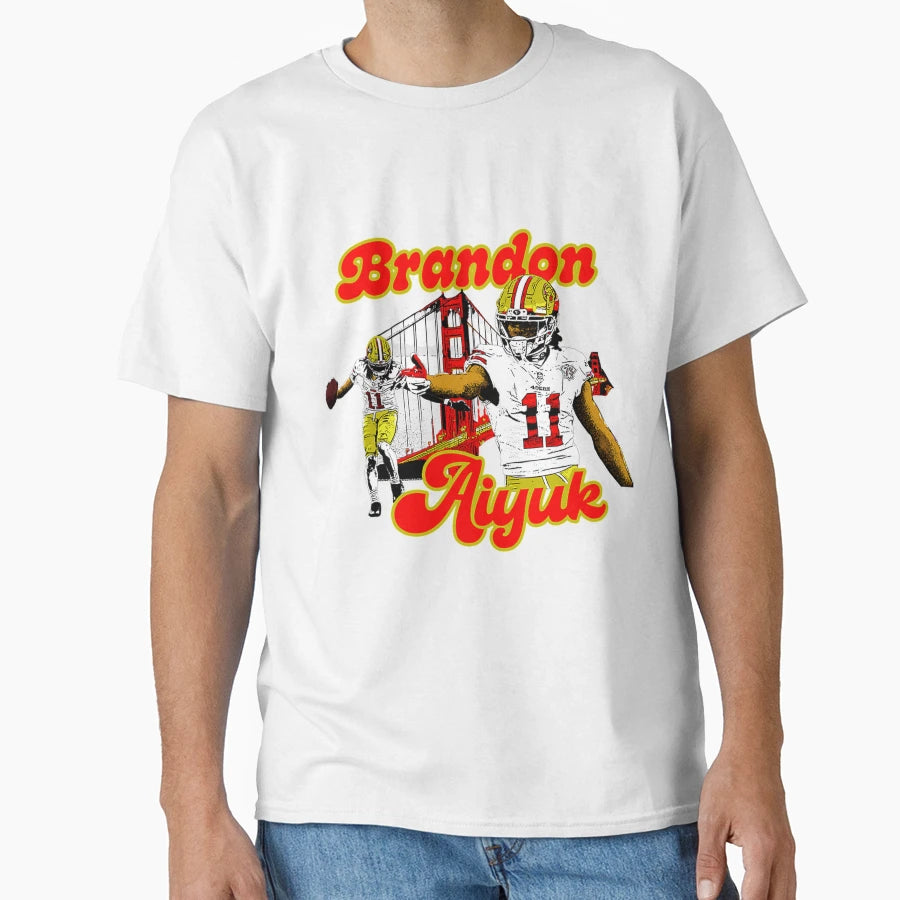 Brandon Aiyuk Football Playmaker T-Shirt - Aesthetic Graphic Unisex - T-Shirt, Sweatshirt, Hoodie