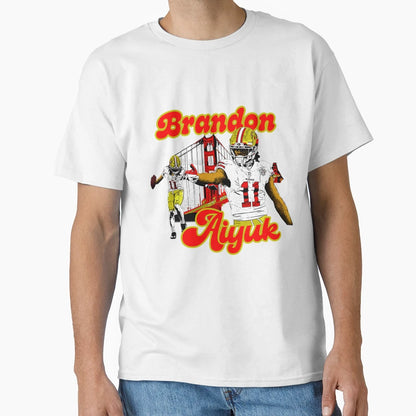 Brandon Aiyuk Football Playmaker T-Shirt - Aesthetic Graphic Unisex - T-Shirt, Sweatshirt, Hoodie