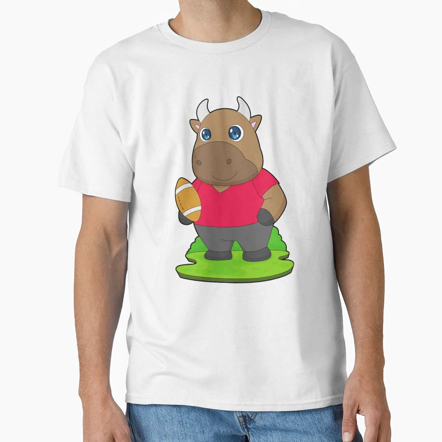 Bull American Football T-Shirt - Trendy Graphic Unisex - T-Shirt, Sweatshirt, Hoodie