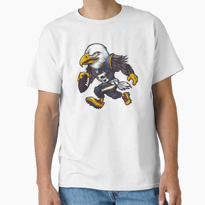 Us Bald Eagle Football T-Shirt - Trendy Graphic for Adults - T-Shirt, Sweatshirt, Hoodie
