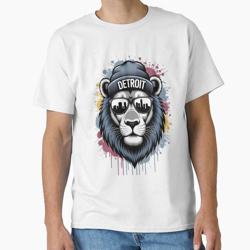 Detroit Lion T-Shirt - Trendy Graphic Unisex - T-Shirt, Sweatshirt, Hoodie