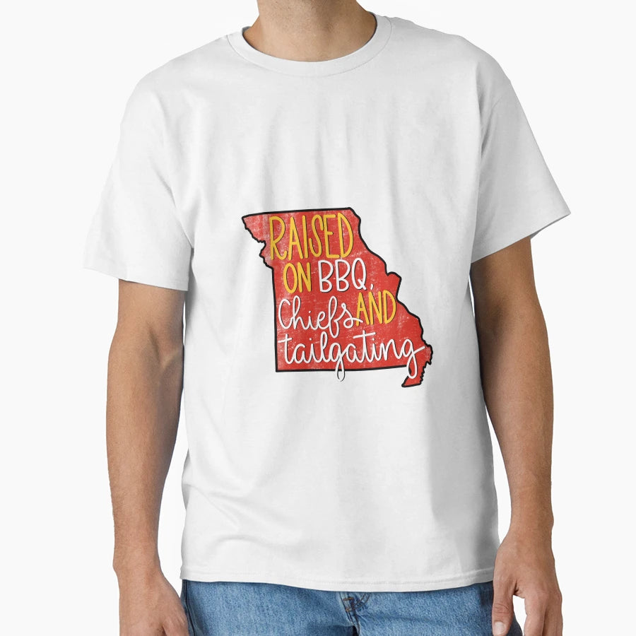 Kansas City Raised T-Shirt - Trendy Graphic for Adults - T-Shirt, Sweatshirt, Hoodie