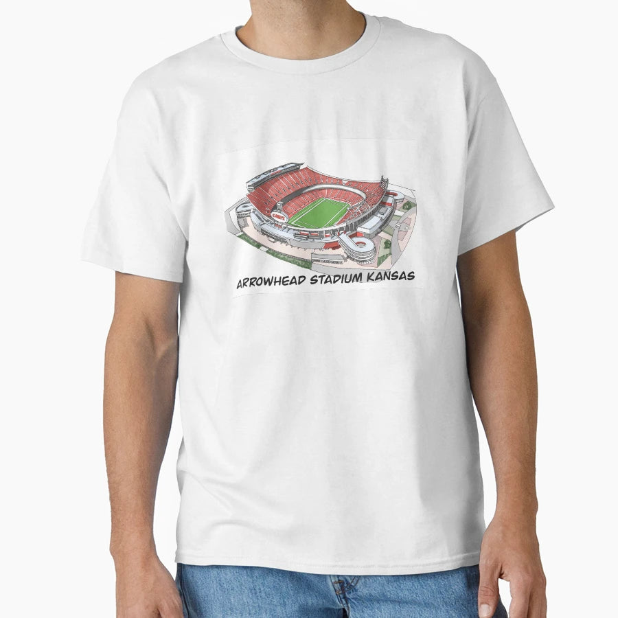 Drawing Sketching Arrowhead Stadium T-Shirt - Streetwear Style Unisex - T-Shirt, Sweatshirt, Hoodie