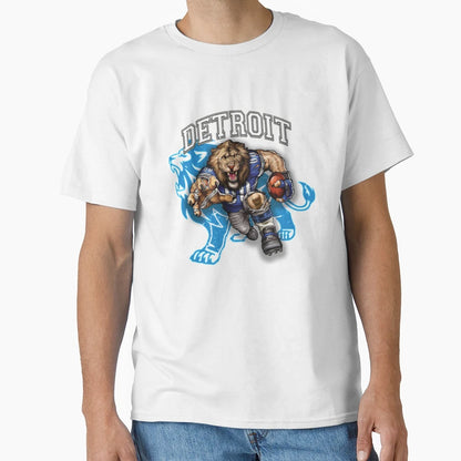 Detroit Football 8 T-Shirt - Minimalist Print Unisex - T-Shirt, Sweatshirt, Hoodie