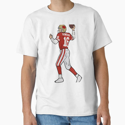 Joe Montana San Francisco 49Ers T-Shirt - Custom Art Print for Adults - T-Shirt, Sweatshirt, Hoodie