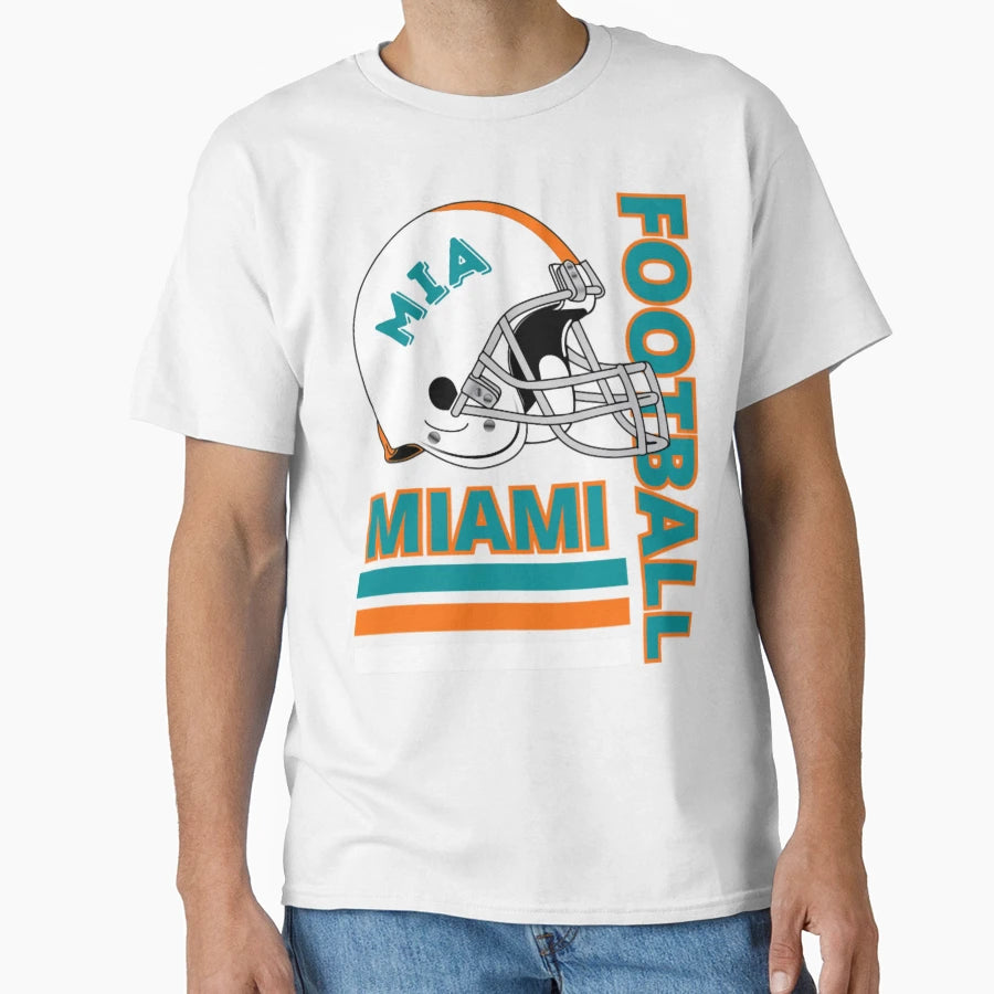 Football Miami Dolphins T-Shirt - Custom Art Print Unisex - T-Shirt, Sweatshirt, Hoodie