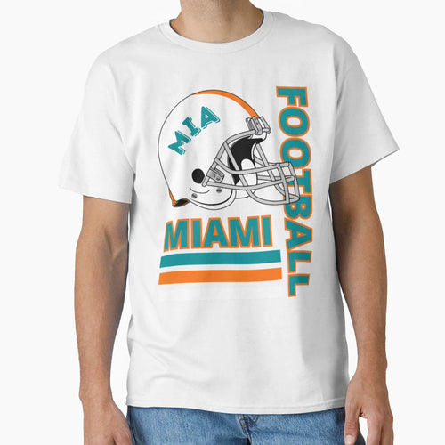 Football Miami Dolphins T-Shirt - Custom Art Print Unisex - T-Shirt, Sweatshirt, Hoodie