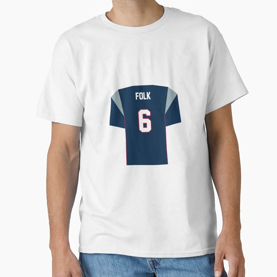 Nick Folk Patriots Jersey T-Shirt - Fun Novelty Design Unisex - T-Shirt, Sweatshirt, Hoodie