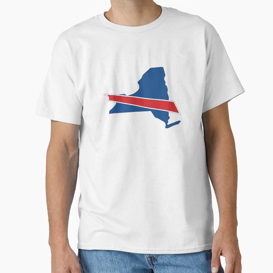 New York State Outline Buffalo Bills T-Shirt - Trendy Graphic Men Women - T-Shirt, Sweatshirt, Hoodie
