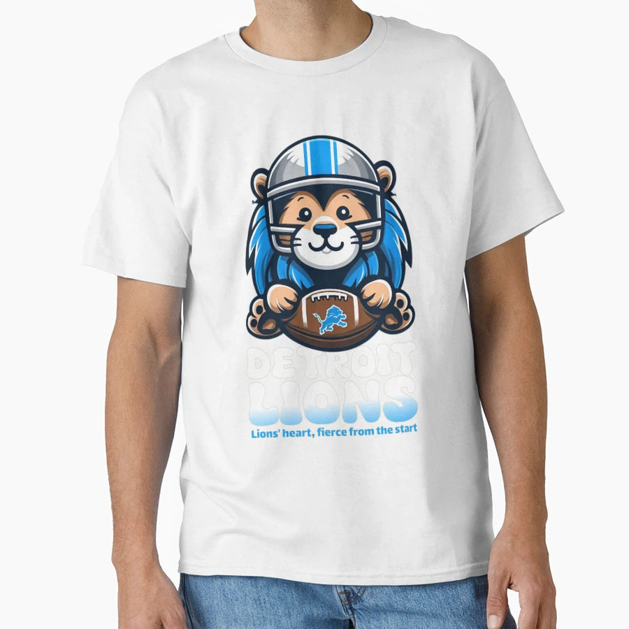 Art Detroit Lions T-Shirt - Minimalist Print Men Women - T-Shirt, Sweatshirt, Hoodie