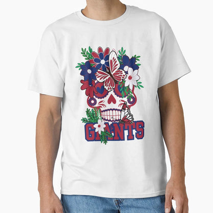 New York Giants Scull T-Shirt - Unique Graphic Men Women - T-Shirt, Sweatshirt, Hoodie