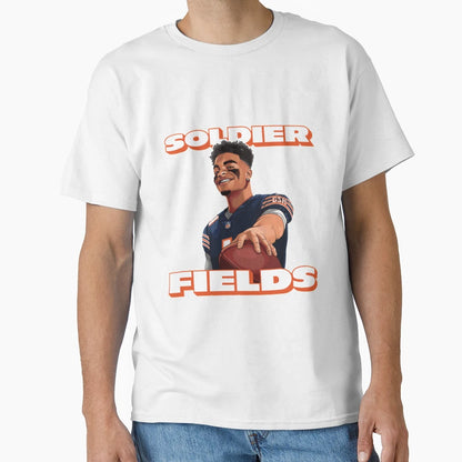 Soldier Fields Justin Fields T-Shirt - Fun Novelty Design for Adults - T-Shirt, Sweatshirt, Hoodie