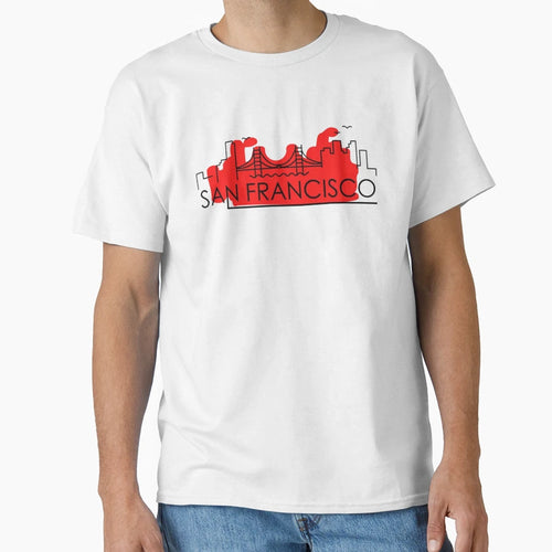 San Francisco T-Shirt - Minimalist Print Men Women - T-Shirt, Sweatshirt, Hoodie