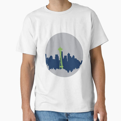 Seattle Logo T-Shirt - Unique Graphic for Adults - T-Shirt, Sweatshirt, Hoodie