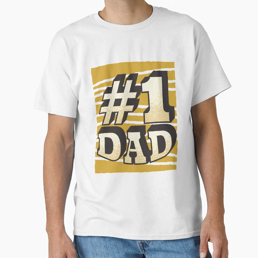 Number 1 Dad T-Shirt - Custom Art Print for Adults - T-Shirt, Sweatshirt, Hoodie