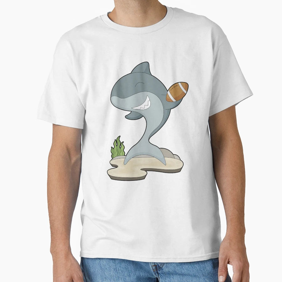 Shark American Football T-Shirt - Streetwear Style Unisex - T-Shirt, Sweatshirt, Hoodie