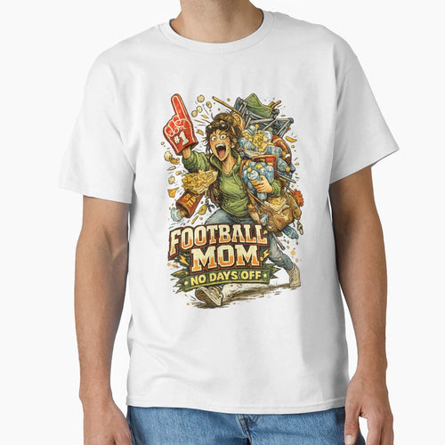 Football Mom T-Shirt - Custom Art Print Men Women - T-Shirt, Sweatshirt, Hoodie