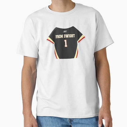 Office From Dwight Hockey Jersey T-Shirt - Aesthetic Graphic Unisex - T-Shirt, Sweatshirt, Hoodie