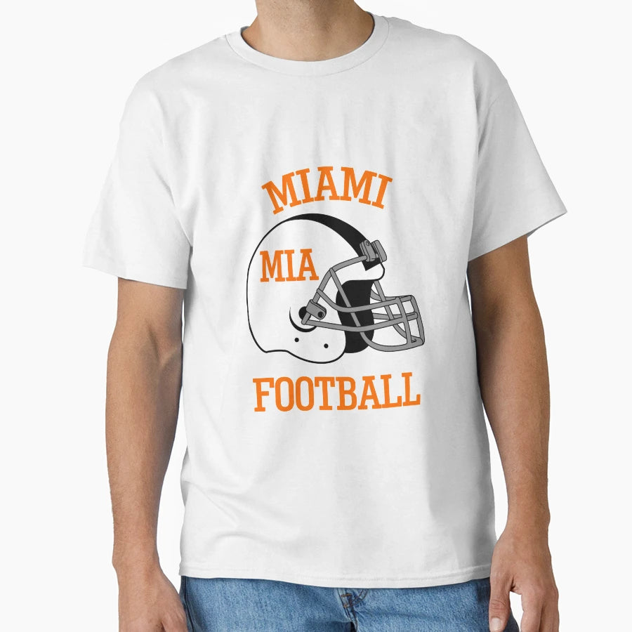 Miami Football And T-Shirt - Aesthetic Graphic Unisex - T-Shirt, Sweatshirt, Hoodie