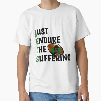 Just Endure Suffering Jets Ny T-Shirt - Novelty Apparel for Adults - T-Shirt, Sweatshirt, Hoodie