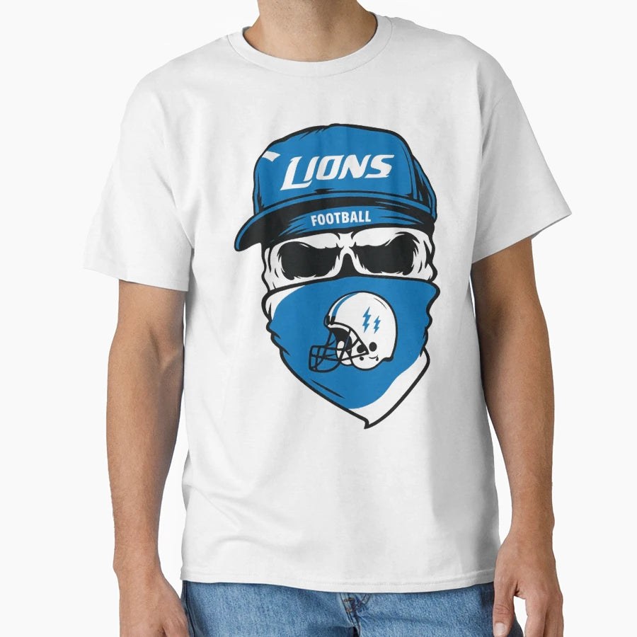 Football Detroit Lions T-Shirt - Minimalist Print Men Women - T-Shirt, Sweatshirt, Hoodie