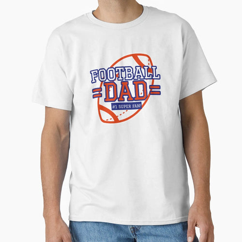 Football Dad 1 Super Fan T-Shirt - Trendy Graphic Unisex - T-Shirt, Sweatshirt, Hoodie