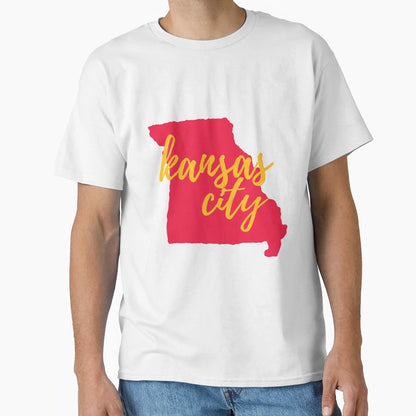Kansas City Missouri Outline T-Shirt - Casual Everyday Wear Unisex - T-Shirt, Sweatshirt, Hoodie