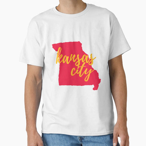 Kansas City Missouri Outline T-Shirt - Casual Everyday Wear Unisex - T-Shirt, Sweatshirt, Hoodie