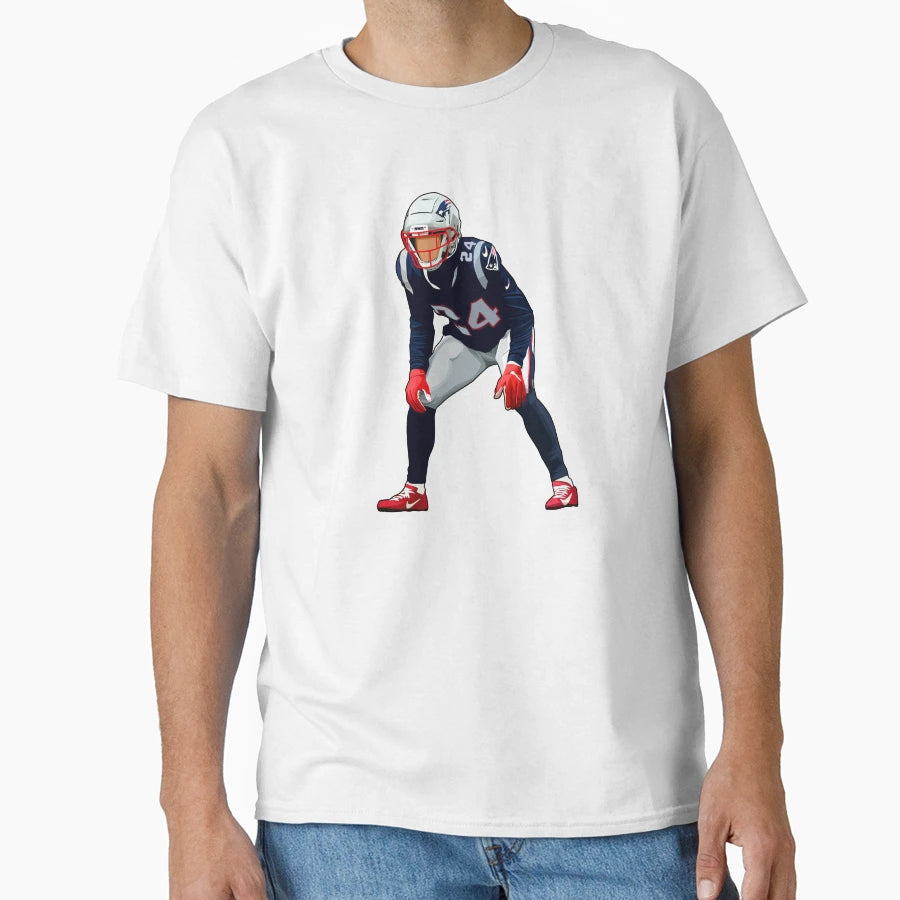 Stephon Gilmore Looking T-Shirt - Fun Novelty Design for Adults - T-Shirt, Sweatshirt, Hoodie