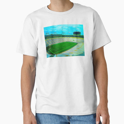 Lambeau Field Green Bay Wisconsin Old T-Shirt - Fun Novelty Design Unisex - T-Shirt, Sweatshirt, Hoodie