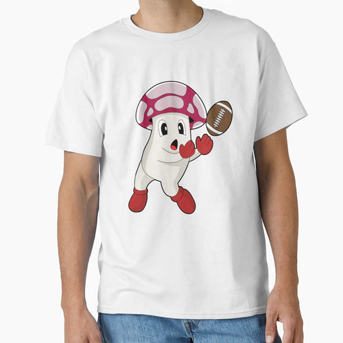 Mushroom American Football Sports T-Shirt - Trendy Graphic Unisex - T-Shirt, Sweatshirt, Hoodie