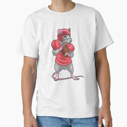 Rat American Football Helmet T-Shirt - Streetwear Style Men Women - T-Shirt, Sweatshirt, Hoodie