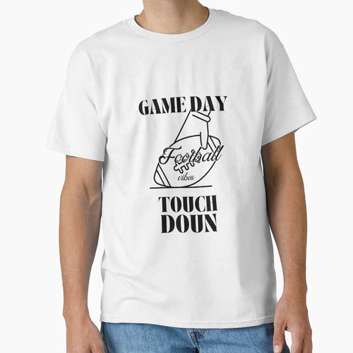 Game Day Football Vibes T-Shirt - Novelty Apparel for Adults - T-Shirt, Sweatshirt, Hoodie