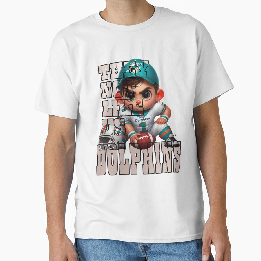Miami Dolphins They Not Like Us T-Shirt - Graphic Print Unisex - T-Shirt, Sweatshirt, Hoodie