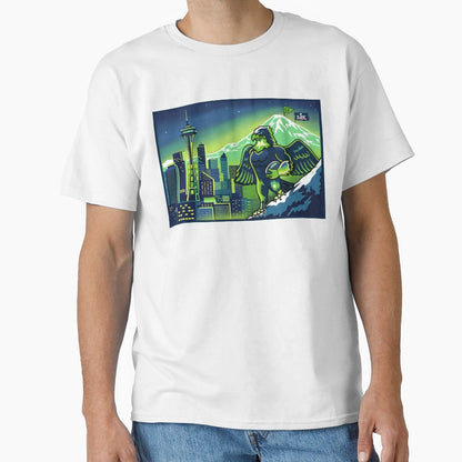 Seattle Seahawk Spirit Pacific T-Shirt - Aesthetic Graphic for Adults - T-Shirt, Sweatshirt, Hoodie