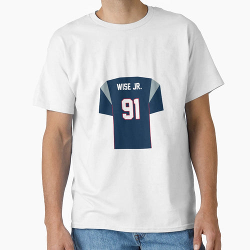 Deatrich Wise Jr Patriots Jersey T-Shirt - Aesthetic Graphic for Adults - T-Shirt, Sweatshirt, Hoodie