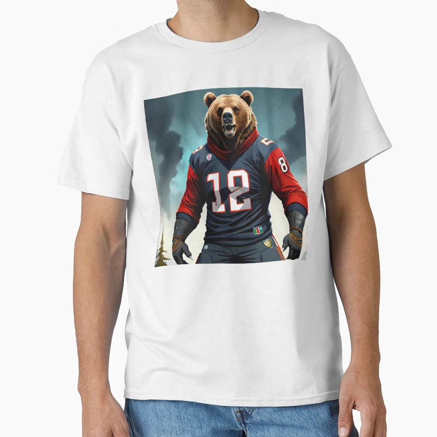 Hooligan Grizzly Natures Rebel T-Shirt - Unique Graphic for Adults - T-Shirt, Sweatshirt, Hoodie